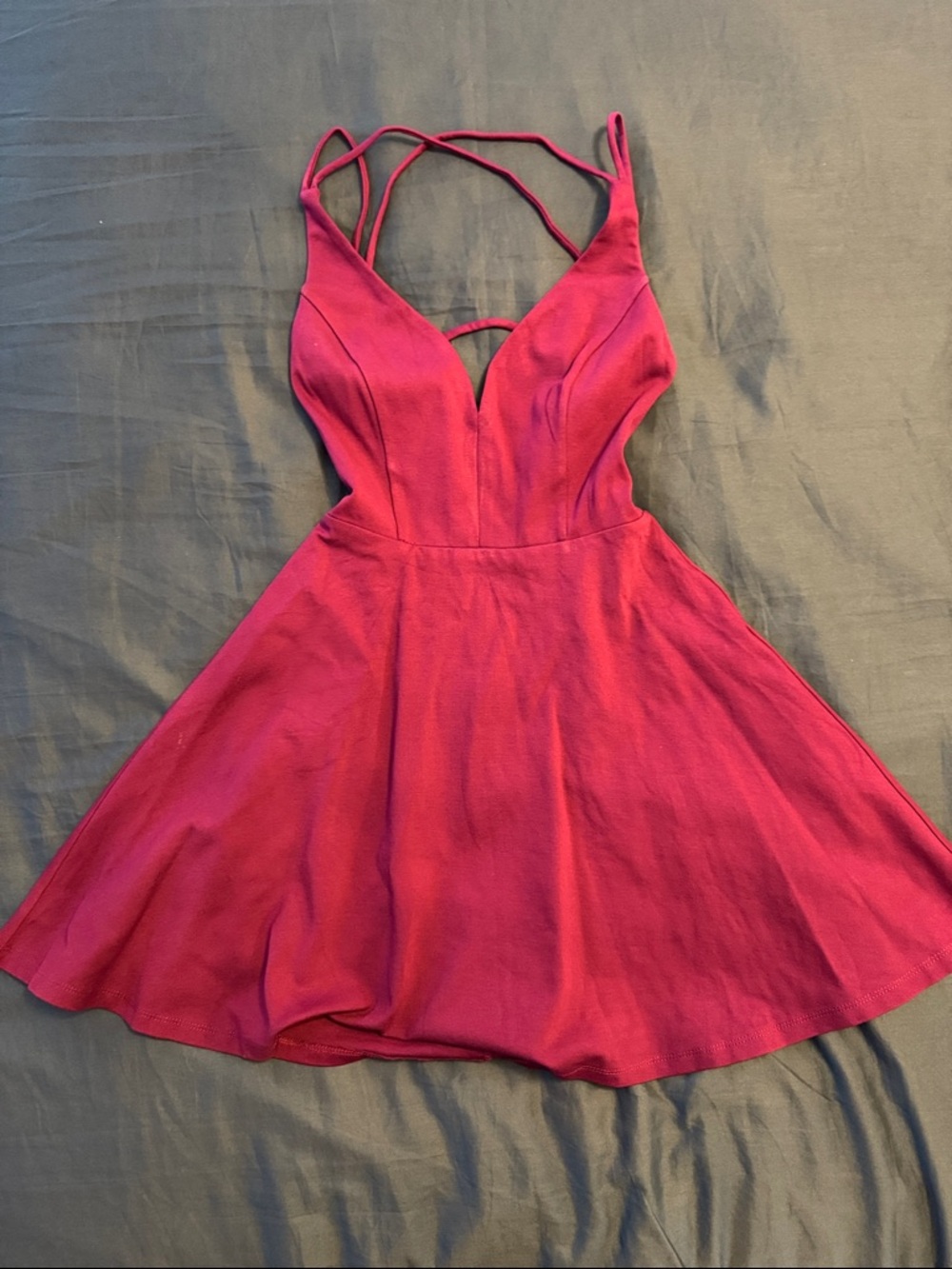Strappy Fit-and-Flare Dress
